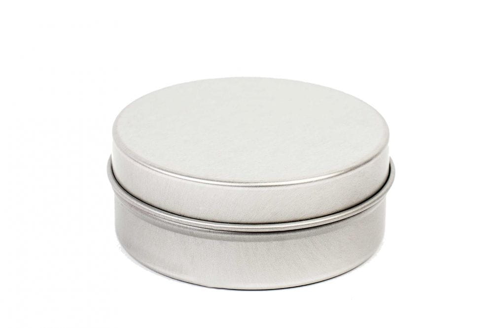 Round tin box