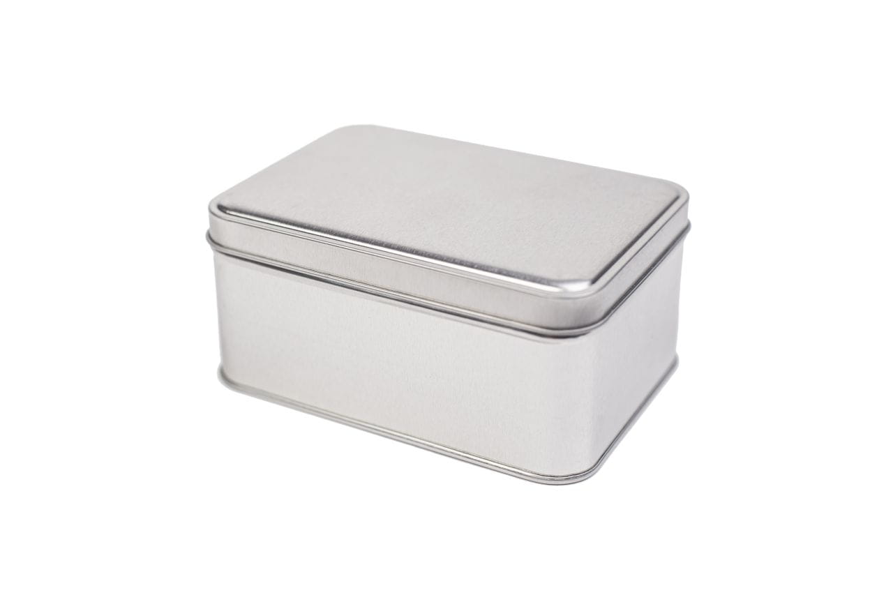 tin box with slip lid