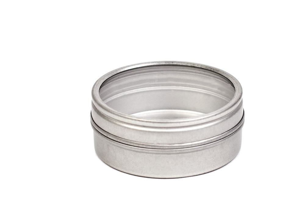 Round Spice Tin with Clear Lid