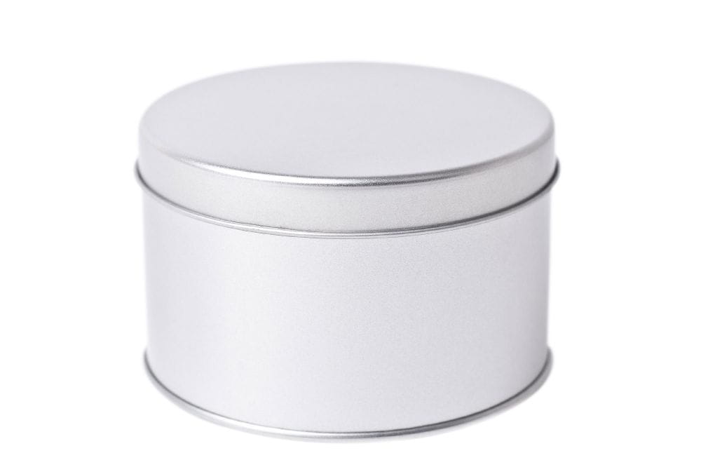 Round tin box
