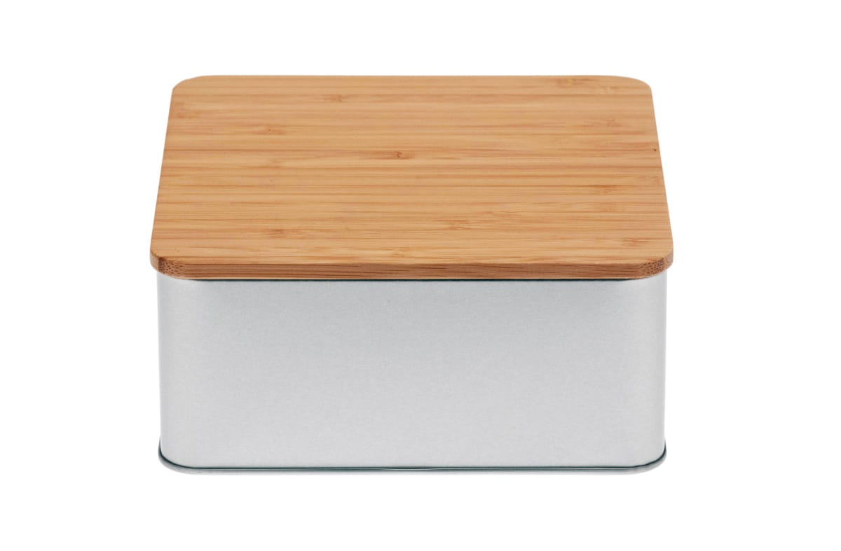 Christmas tins with bamboo lid