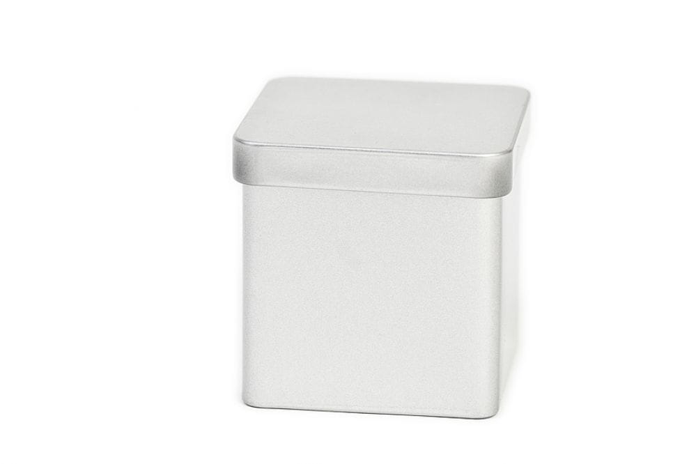 square tin box