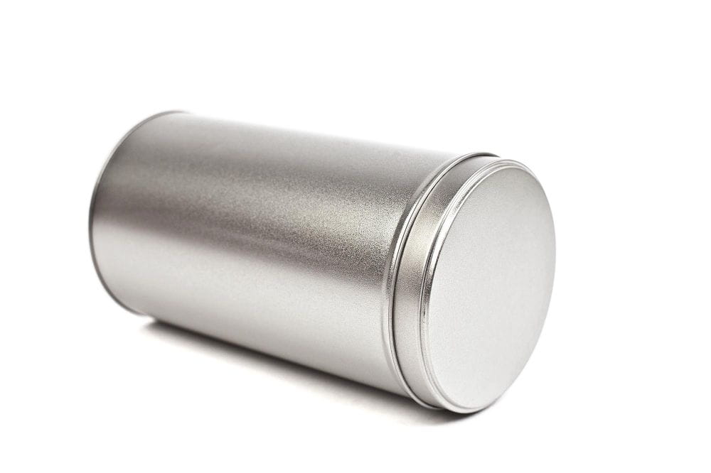 Round tin container - storage tin