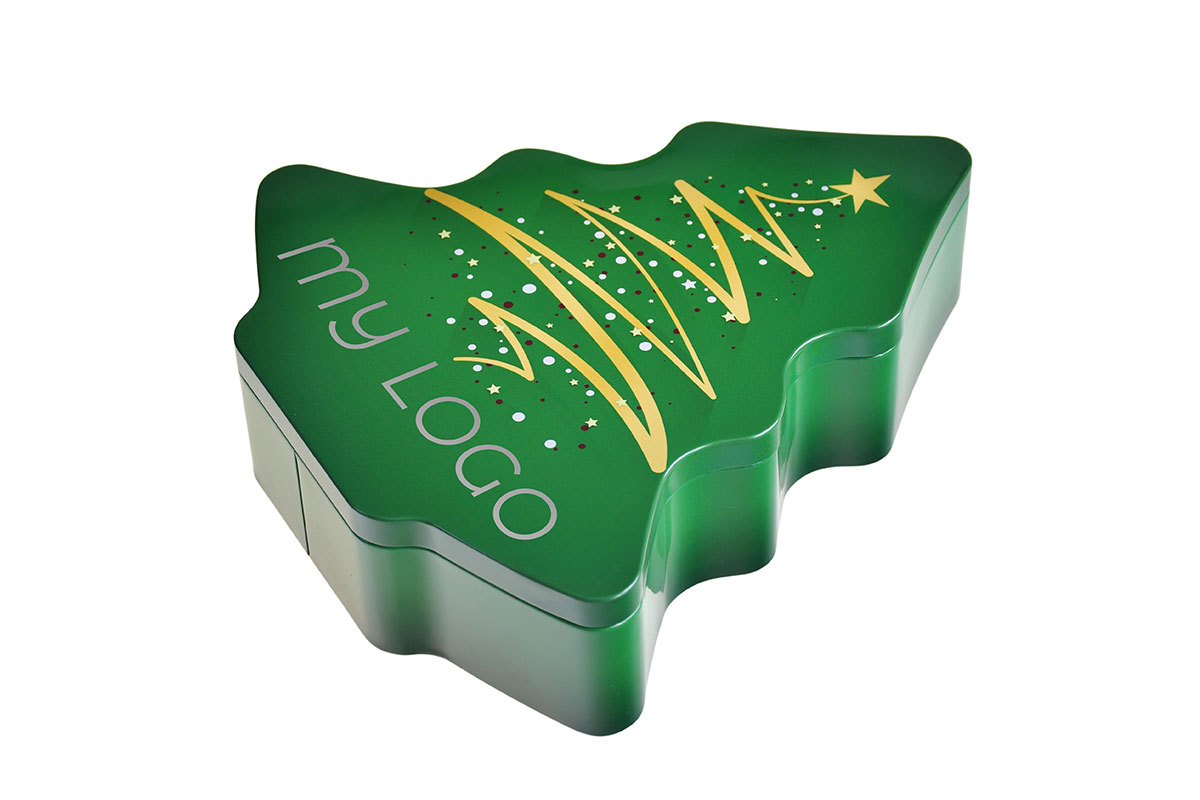 Christmas Tree Tin Case
