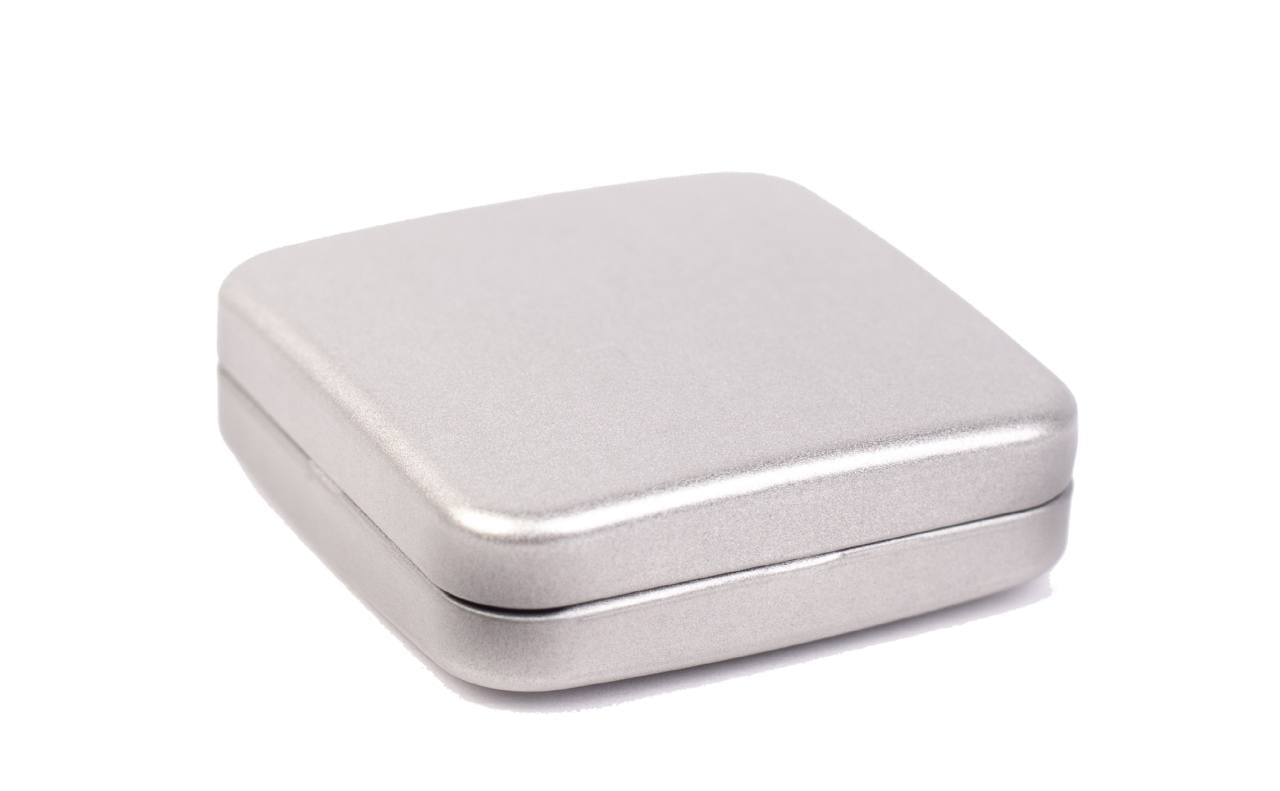square tin box - condom case