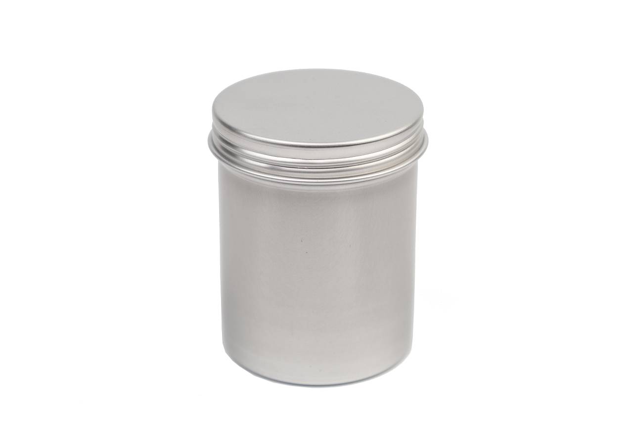 Aluminiumdose rund 250 ml mit Schraubdeckel – geschlossen