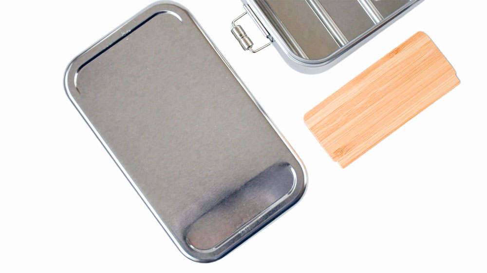 Zubehör für Bento-Lunchboxen aus Metall: Bambus-Trennstege für flexible Unterteilung